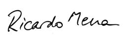 Ricardo Mena signature
